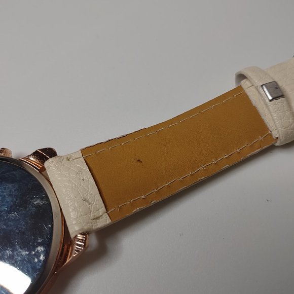 Geneva Rose Gold Tone And Off White Watch - Picture 11 of 13